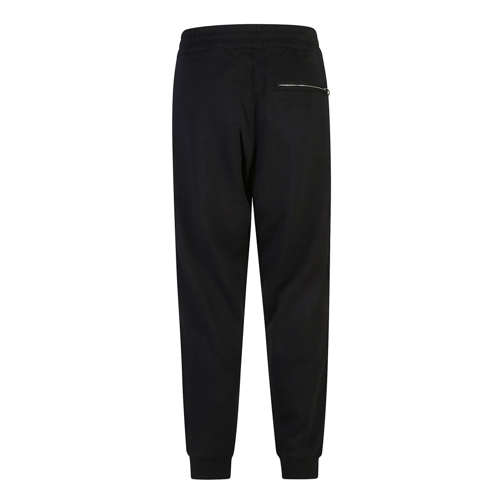 alexander mcqueen Sportieve Gestreepte Katoenen Broek Black Heren