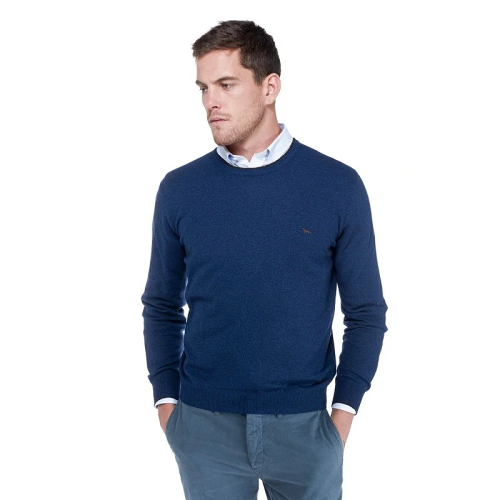 Harmont & Blaine Wollen Turtleneck met Details Blue Heren