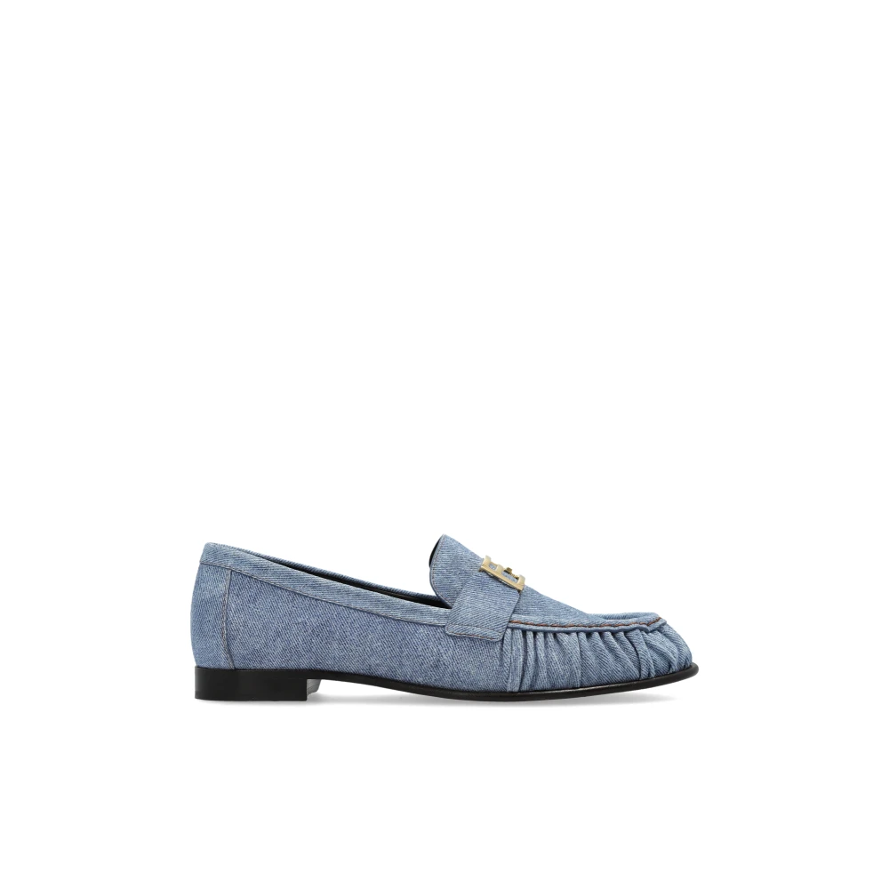 Fendi Women's Blue Baguette Loafers - Loafers - 3 Uk - Shoes