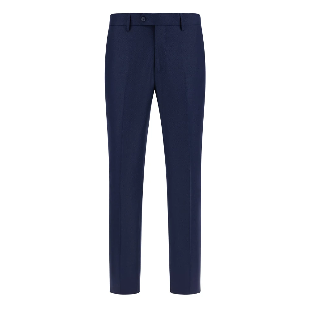 Boggi Milano Herren Blue,Gray Reine Wolle Bird's Eye Hose,B Pure Wool Bird's Eye Hose