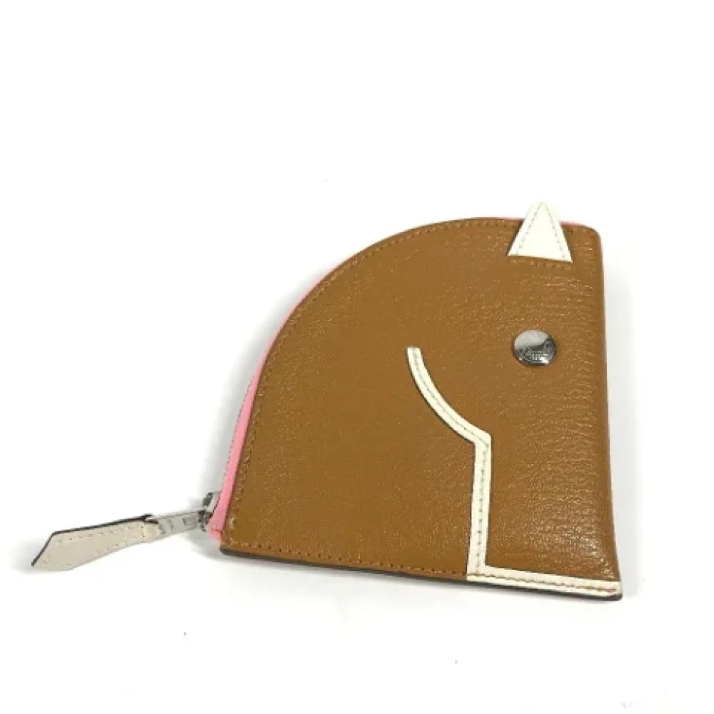 Hermès Vintage Pre-owned Leather wallets Brown Dames
