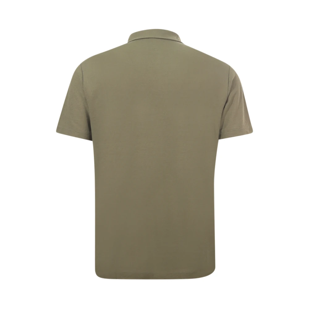Zanone Groene Polo Shirt Icecotton Slim Fit Green Heren