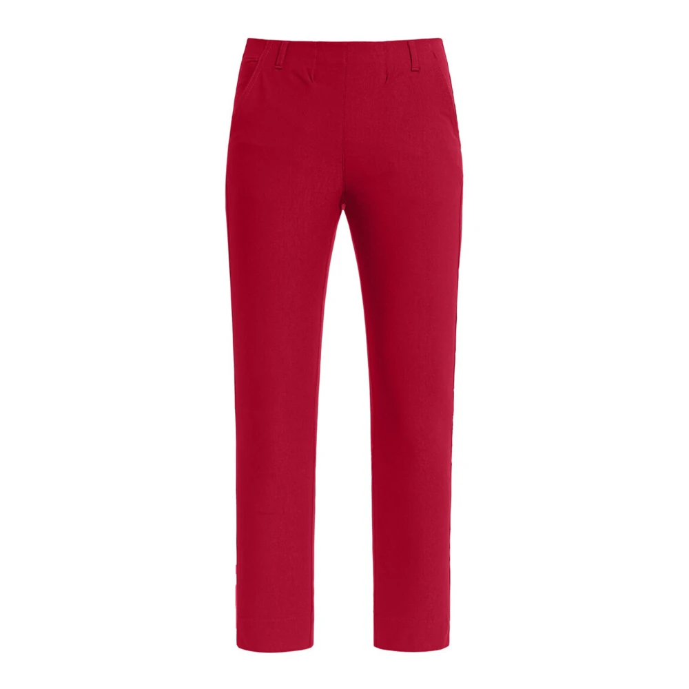 LauRie Slim-fit Trousers Red Dames