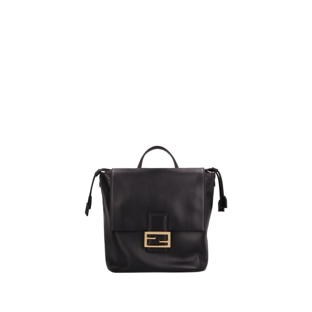Fendi Women's Black Backpacks, One Size, Grace Calf Backpack