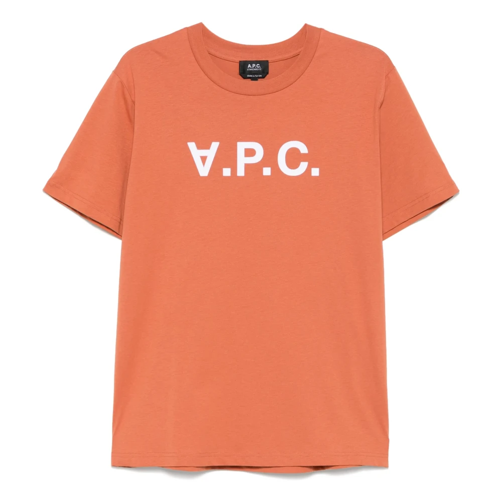 A.p.c. - Tops > T-Shirts - Orange - A.p.c. - Modalova
