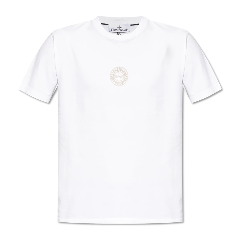 Stone Island T-shirt met logo White Heren