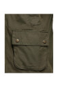 veste-en-coton-vert-avec-logo-brode