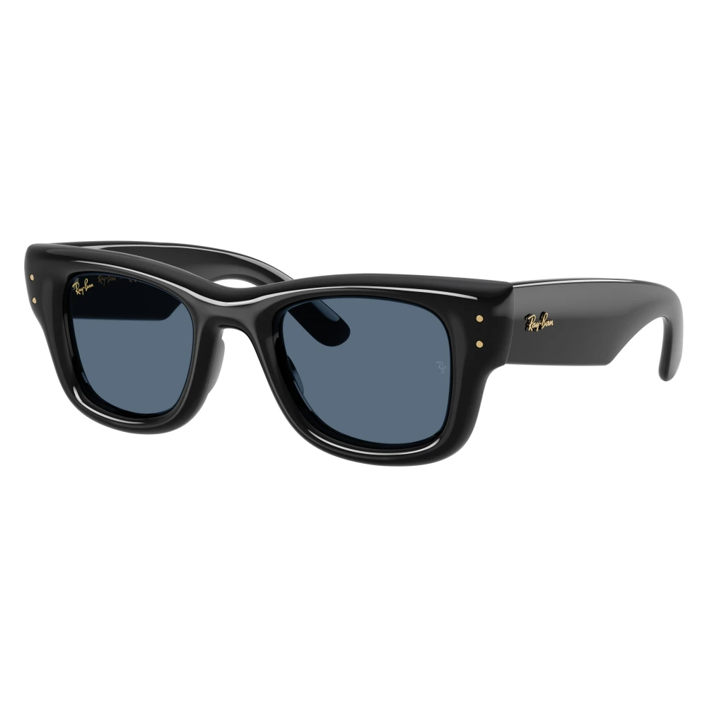 Ray-Ban Unisex Black Sunglasses, 47 Mm, Wayfarer Puffer Sunglasses