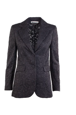 Svart spetsblazer