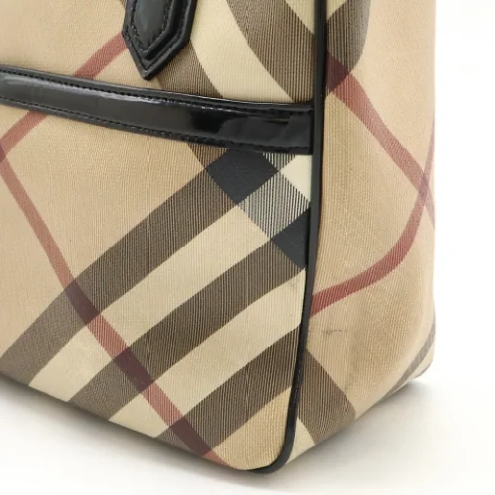 Burberry Vintage Pre-owned Leather handbags Beige Dames