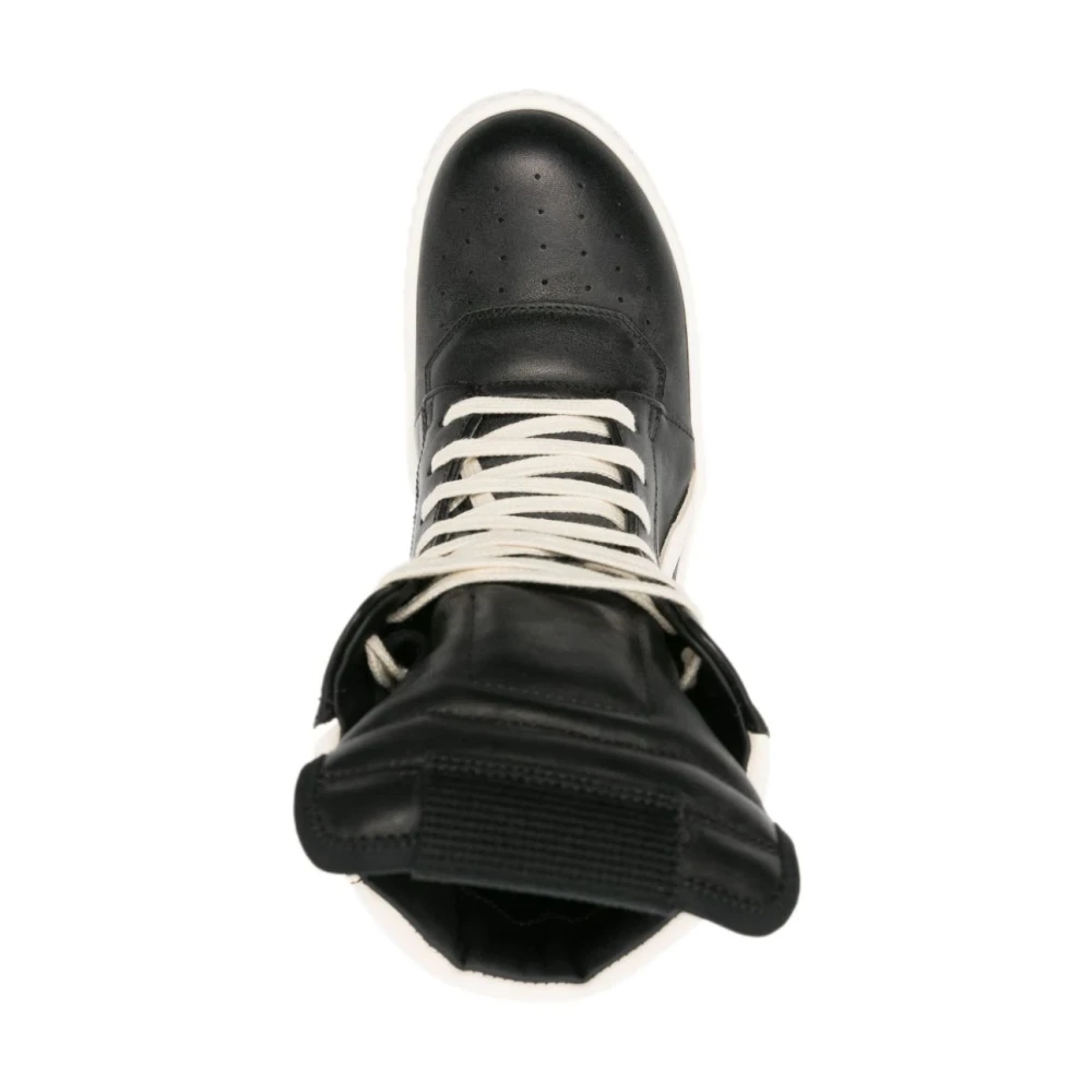 Rick Owens Zwarte Geobasket Sneakers Black Dames