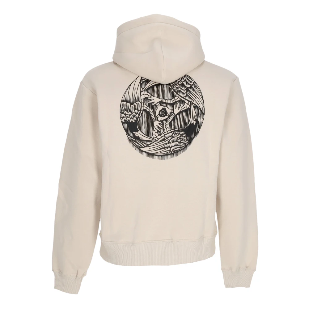 Dolly Noire Ravens Hoodie Beige Heren