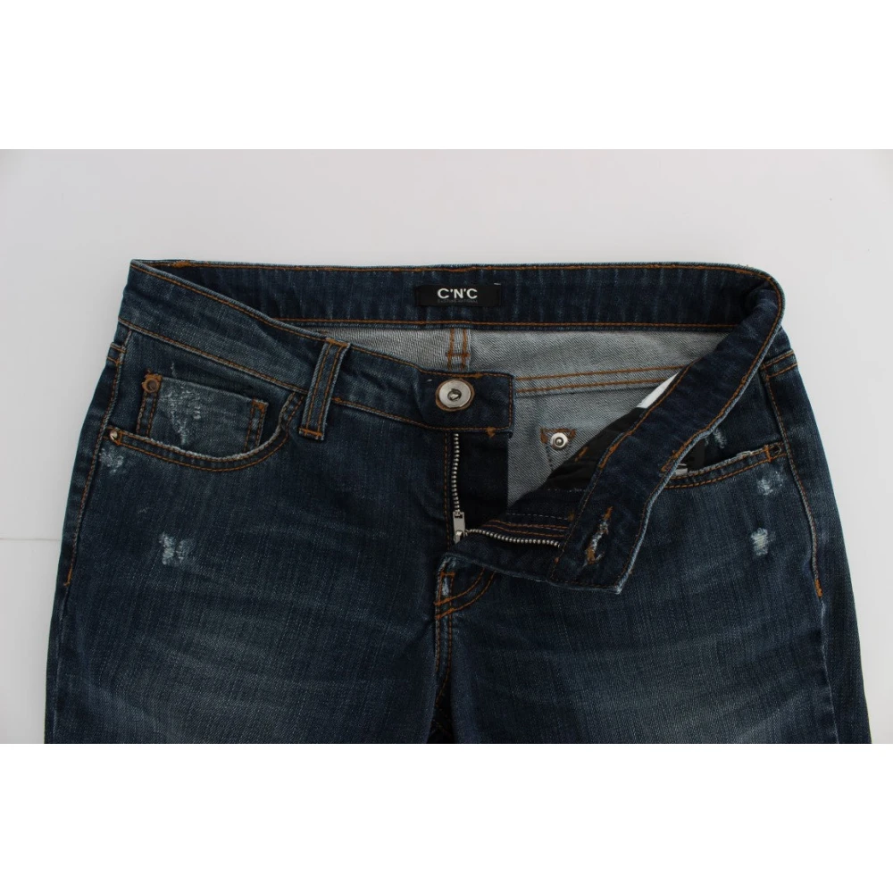 Costume National Blauwe Designer Jeans Regular Fit Blue Dames