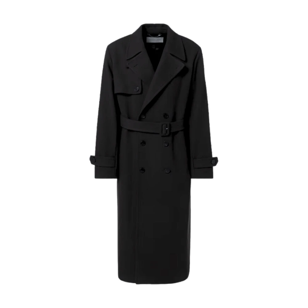 Dries Van Noten Zwarte Nylon Ralphie Jas Black Heren