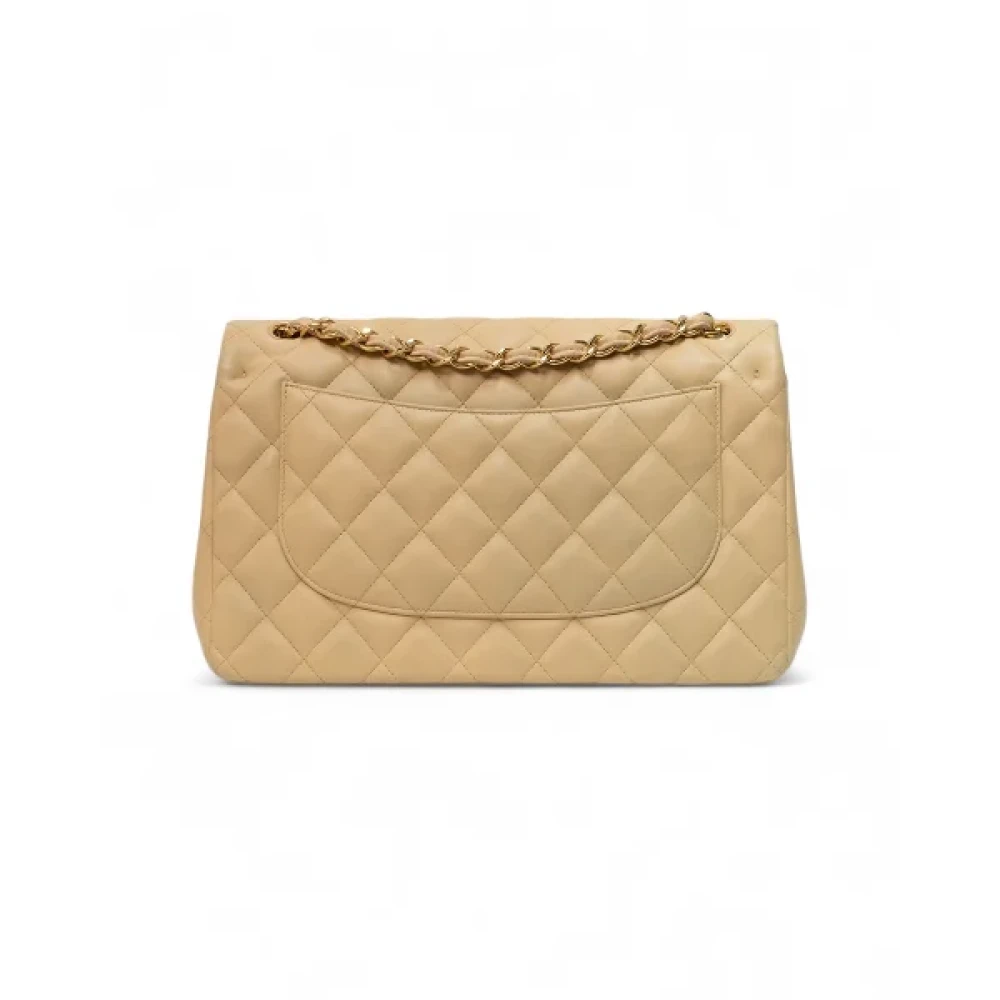 Chanel Vintage Pre-owned Fabric chanel-bags Beige Dames