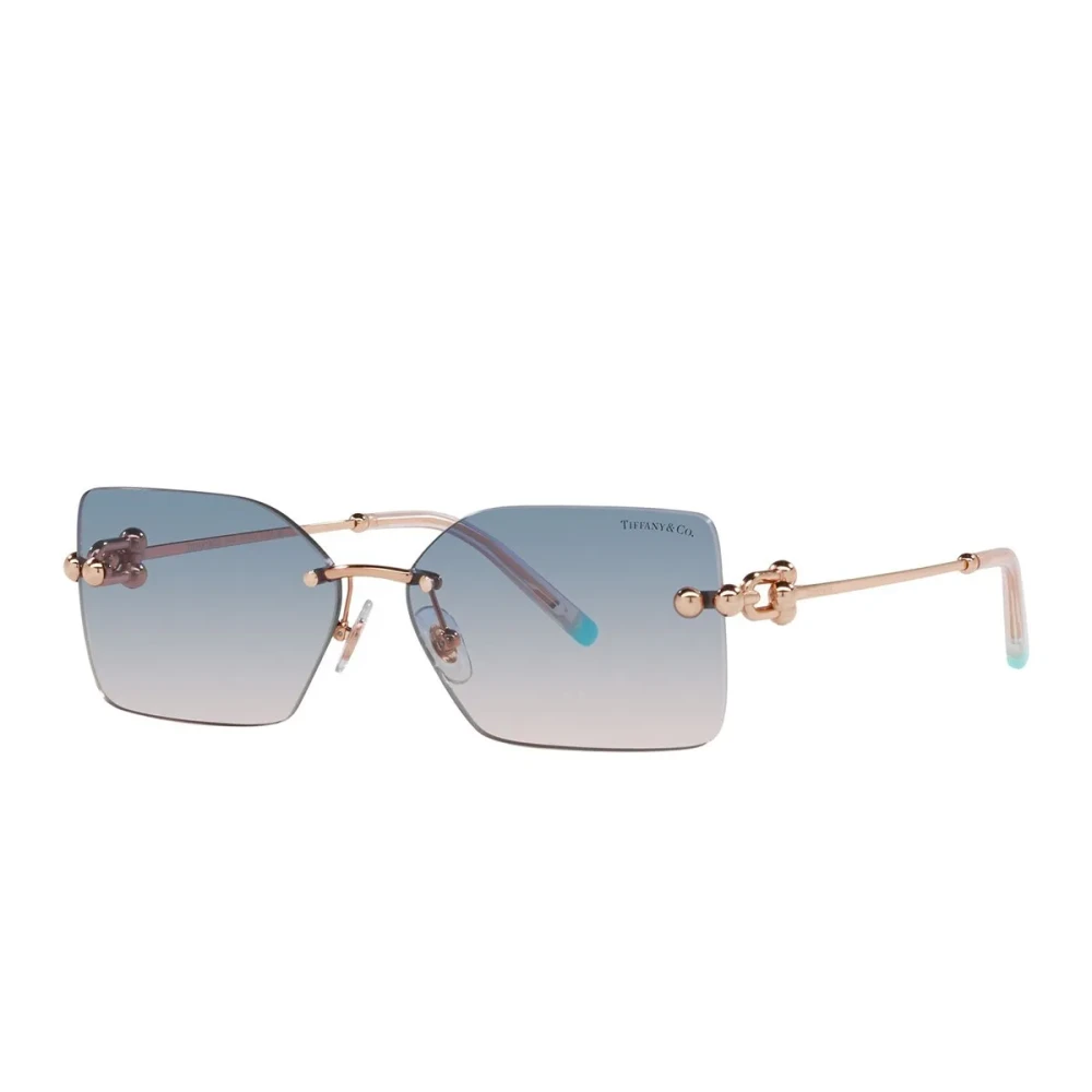 Tiffany Women's Brown Woman Tf3088 610516 Sunglasses Metal Red Squared Normal Shaded - Image 2