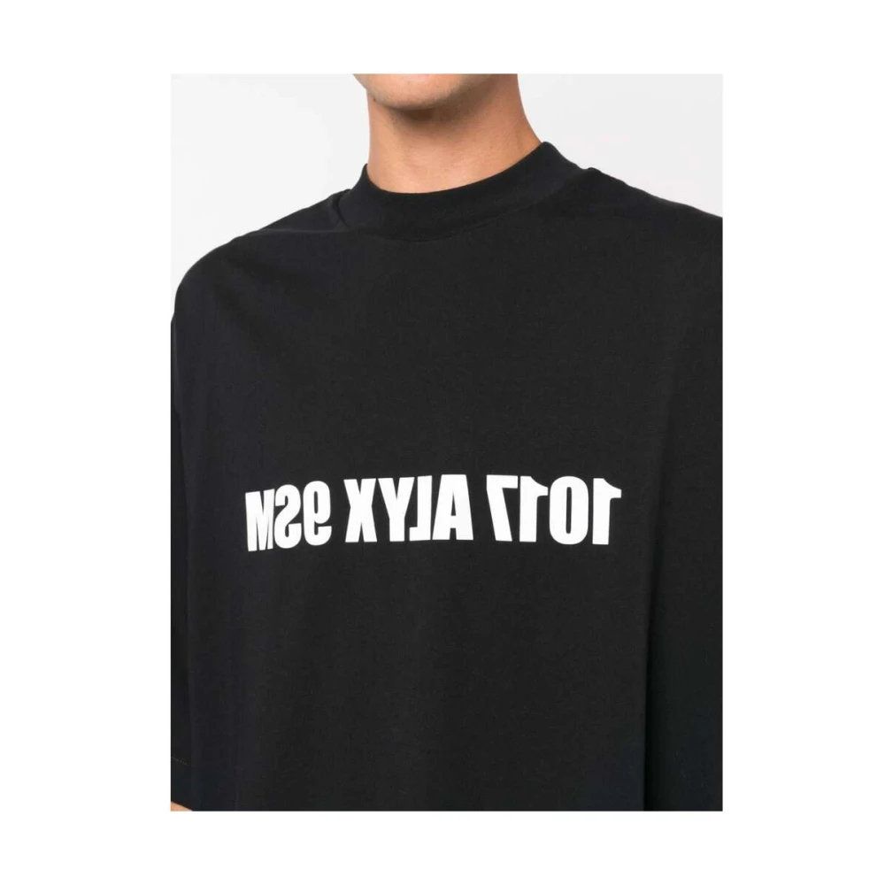 1017 Alyx 9SM Logo Print Katoenen T-shirt Black Heren