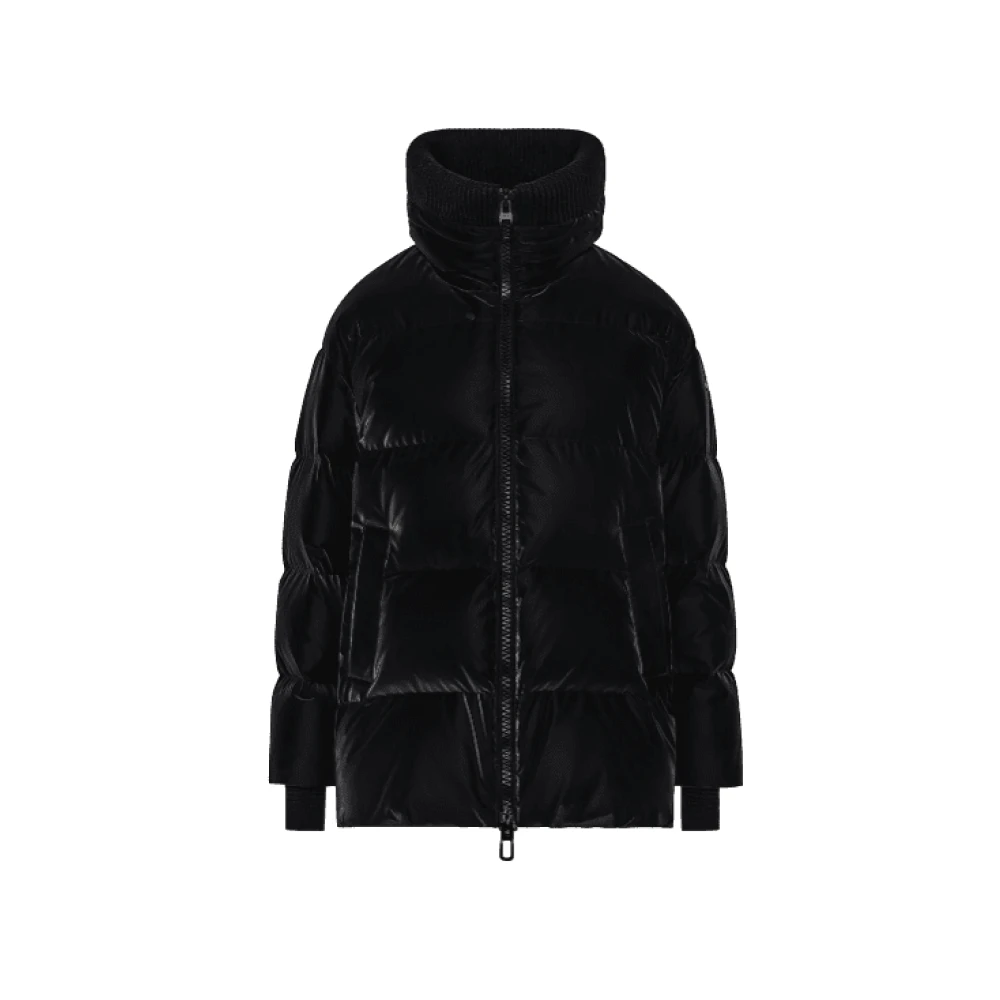 Duno Lunata Donsjas met Wollen Kraag Black Dames