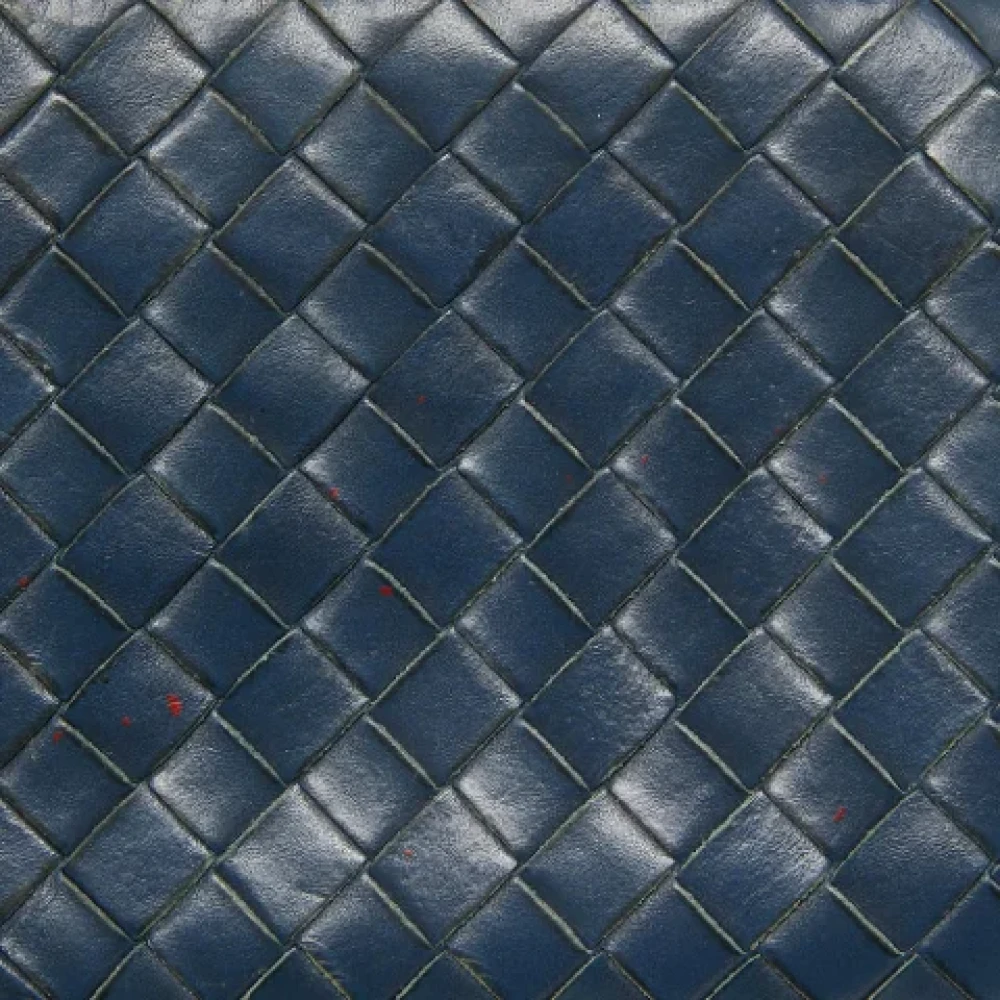 Bottega Veneta Vintage Pre-owned Leather wallets Blue Heren