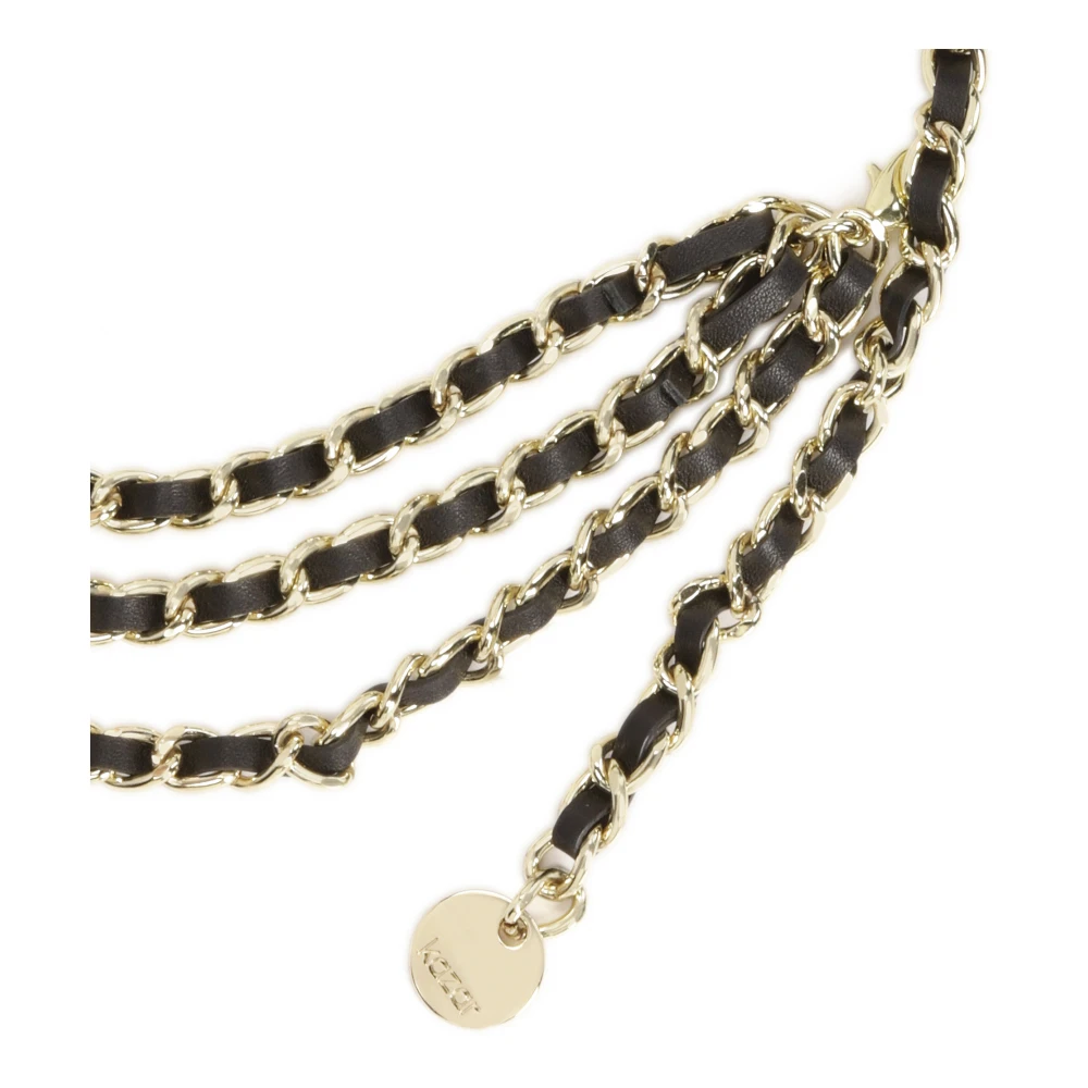 Kazar Decoratieve leren en metalen riem Multicolor Dames