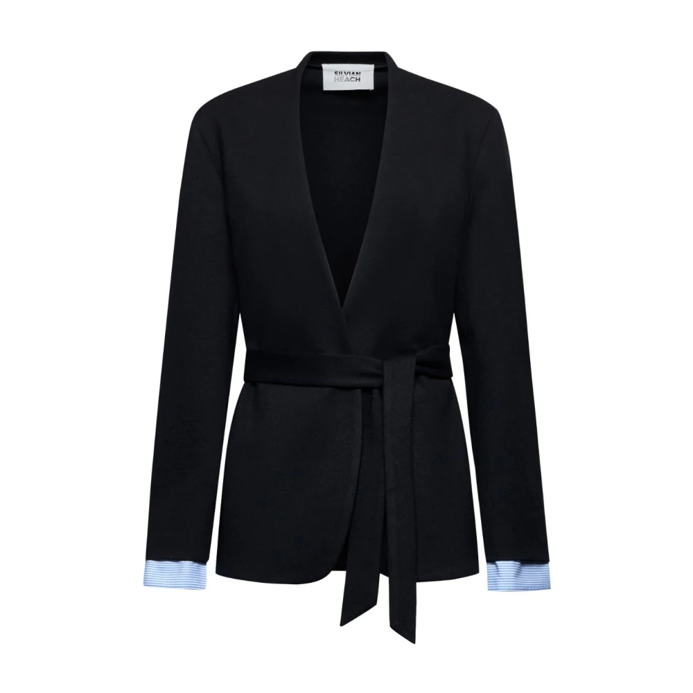 Silvian Heach Donna Nero Giacche, M, New,