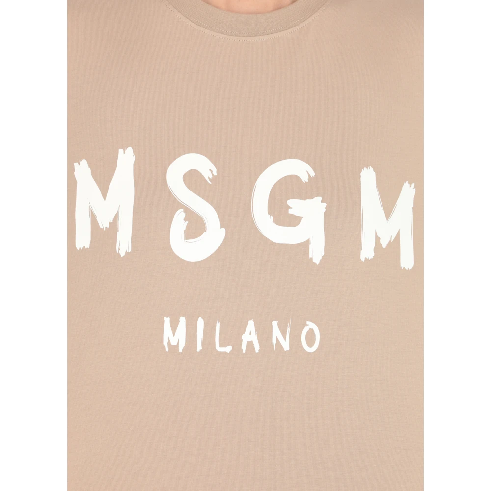 Msgm T-Shirts Beige Dames
