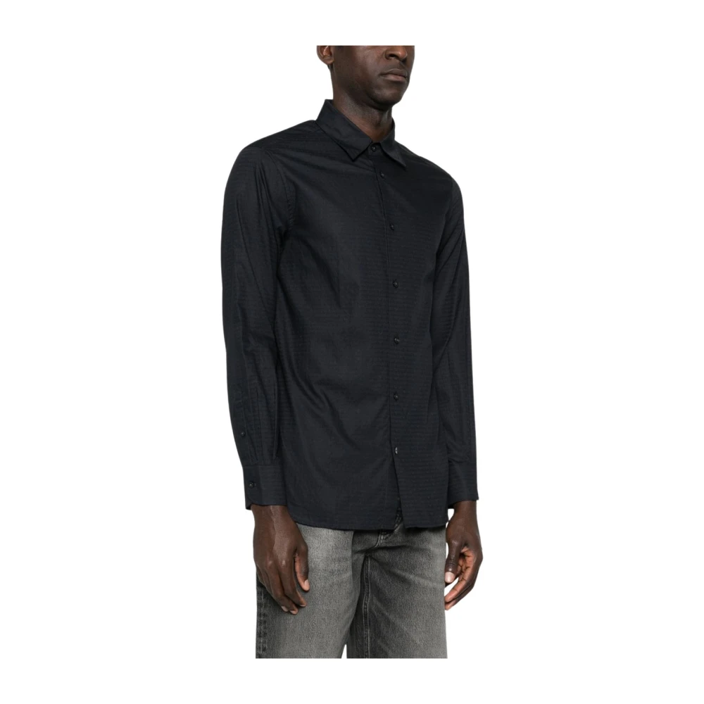 Emporio Armani Blue Buttoned Shirt - Male - Casual Shirts - 2XL - Shirts