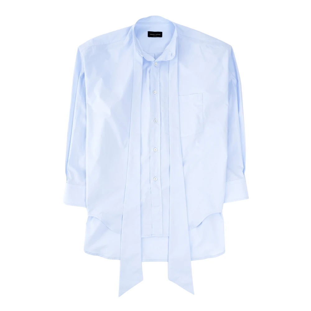 Roberto Collina Elegante Stropdas Blouse Blue Dames