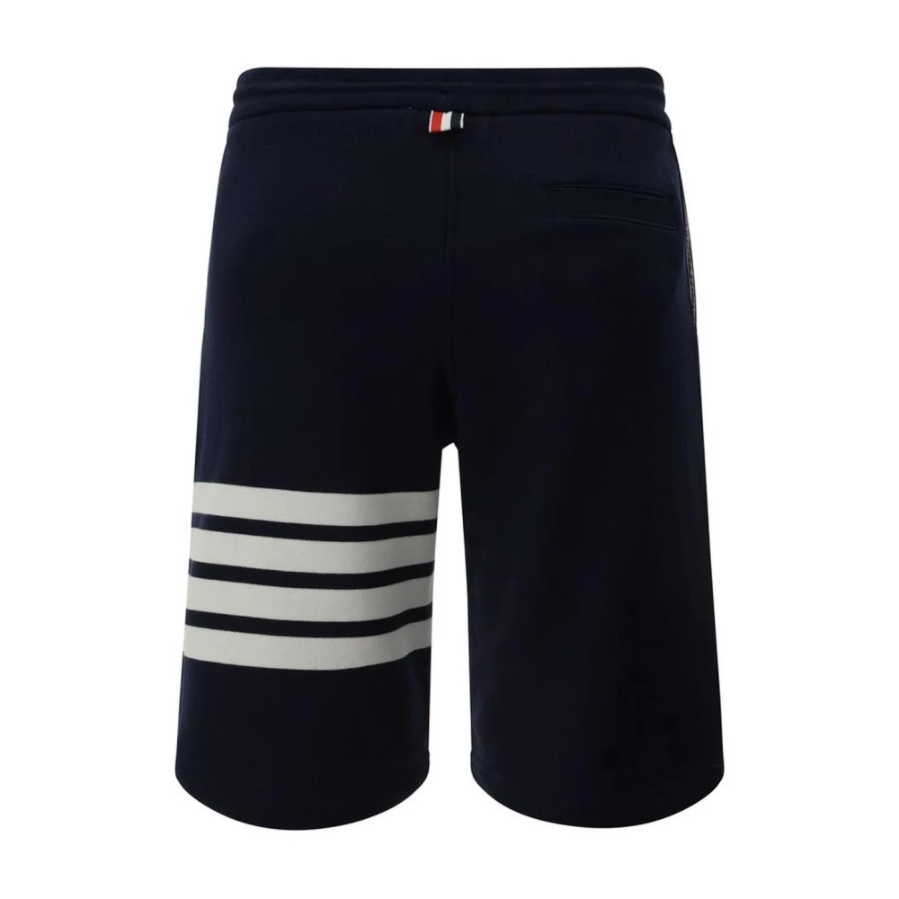 Thom Browne Gestreepte Bermuda Shorts met Verstelbare Tailleband Blue Heren
