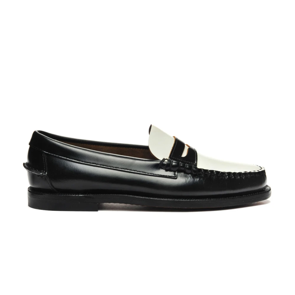 Sebago Women's Black Brushed Leather Moccasin For - Loafers - 5 Uk - Shoes