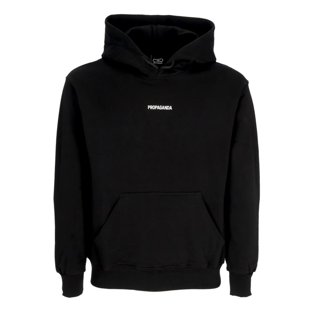 Propaganda Zwarte Hoodie met Ribbels Black Heren
