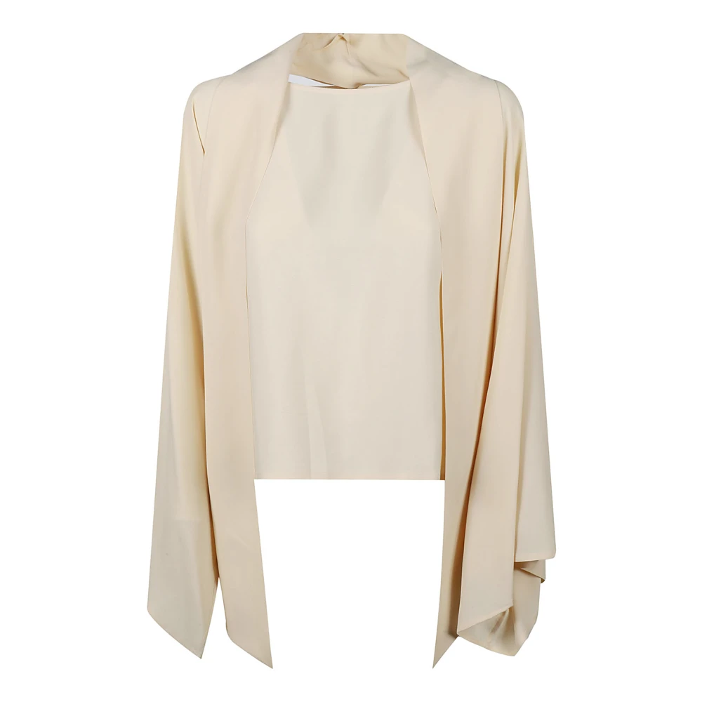 Federica Tosi Stijlvolle Blouse met Lange Mouwen White Dames