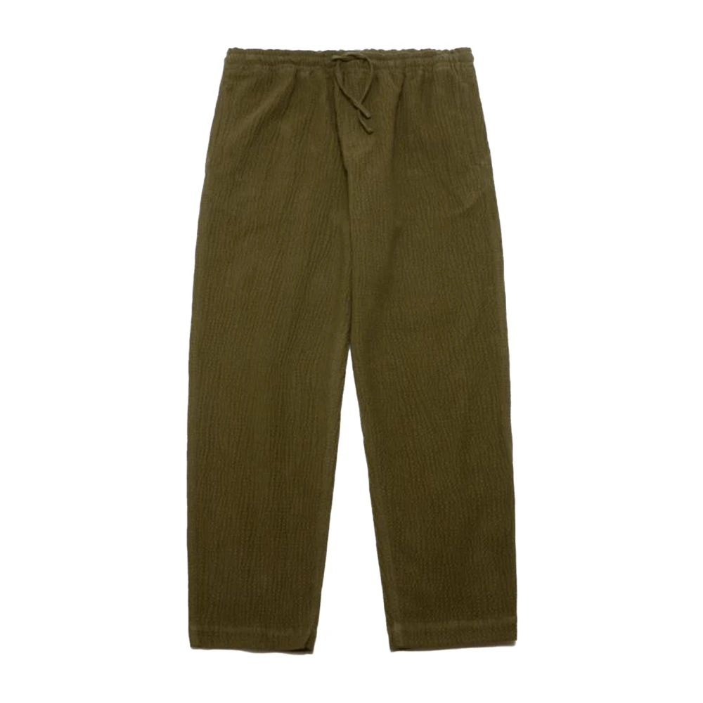 YMC You Must Create Relaxed fit rechte broek Green Heren