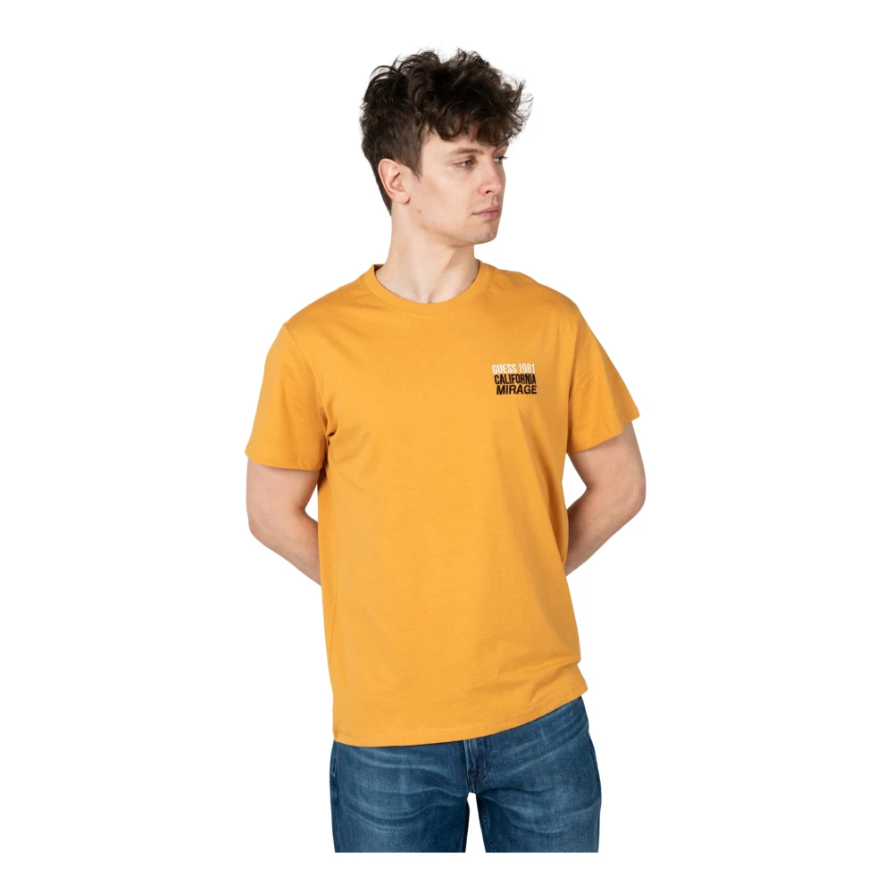 Guess - Tops > T-Shirts - Orange - Guess - Modalova