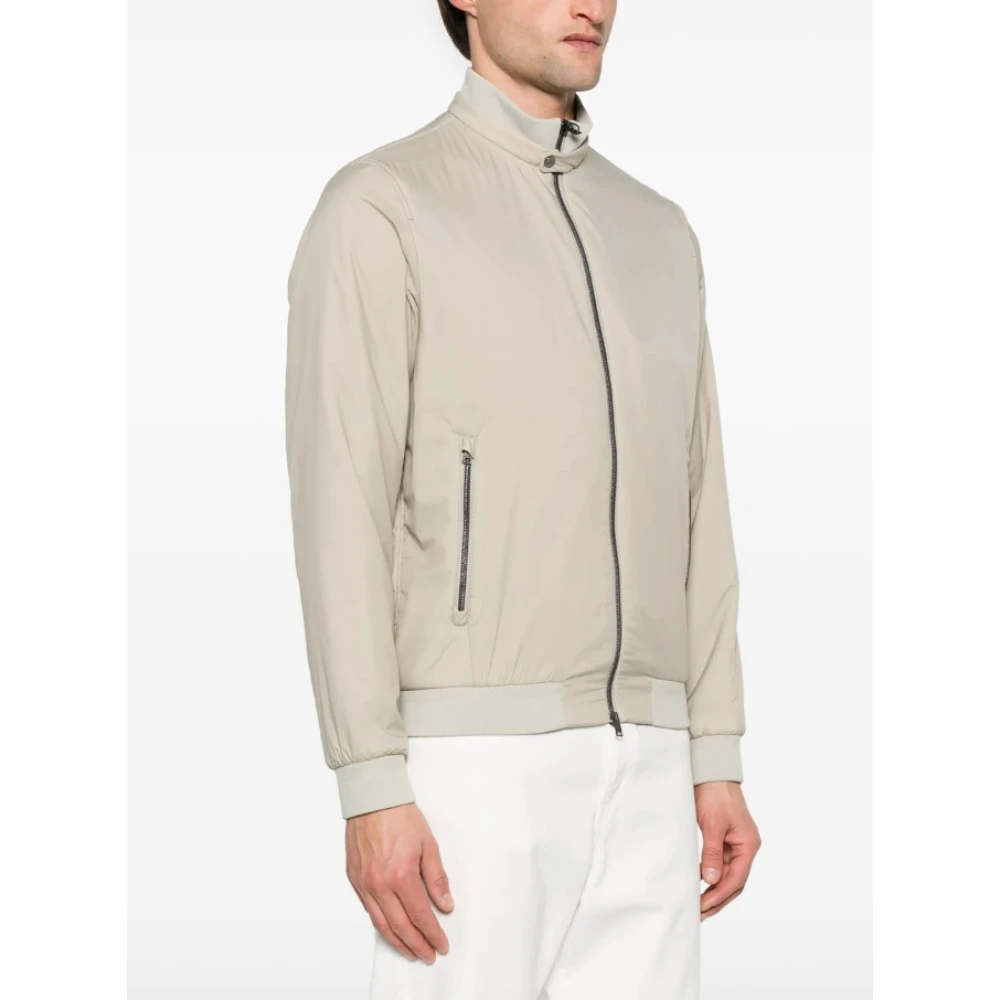 Herno Beige Jas met Tweewegritssluiting Beige Heren
