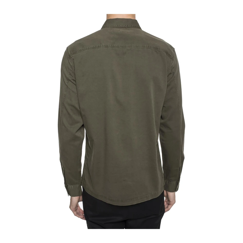 AllSaints Vintage Militair Geïnspireerd Groen Shirt Green Heren