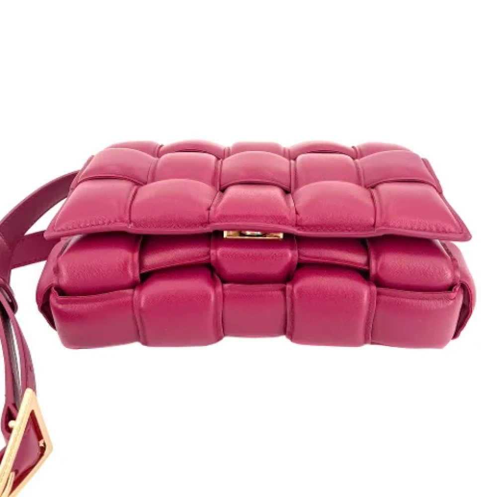 Bottega Veneta Vintage Pre-owned Leather handbags Purple Dames