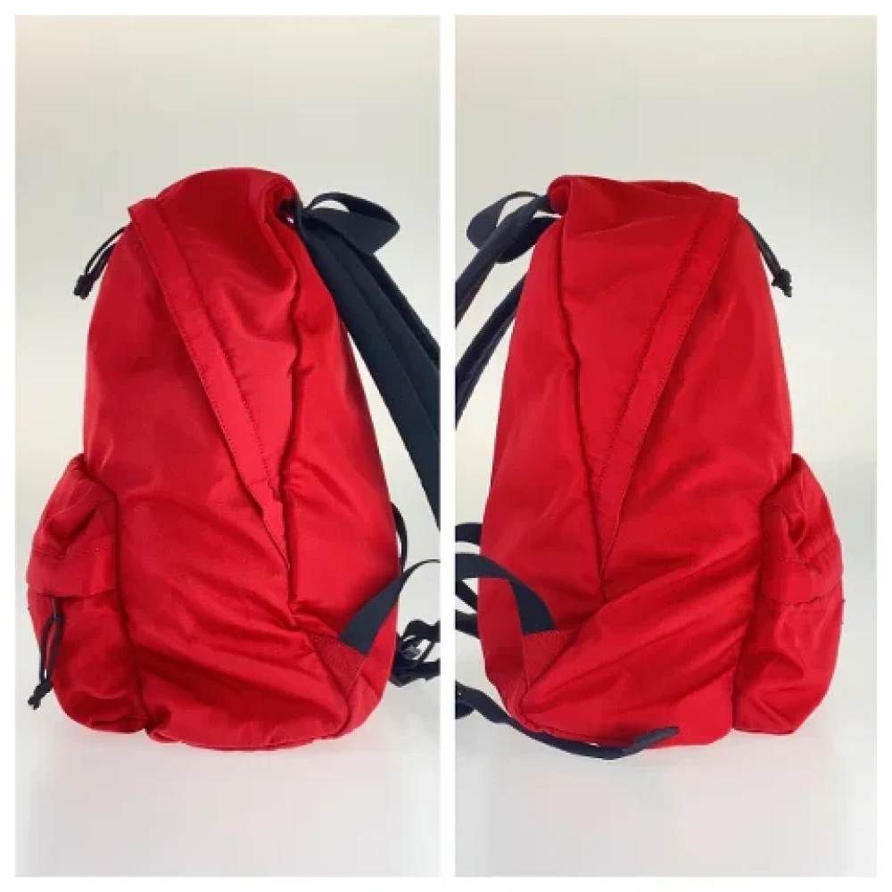 Balenciaga Vintage Pre-owned Canvas backpacks Red Dames