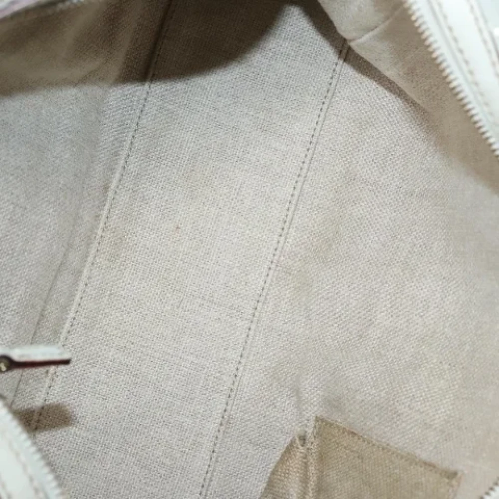 Gucci Vintage Pre-owned Canvas gucci-bags White Dames