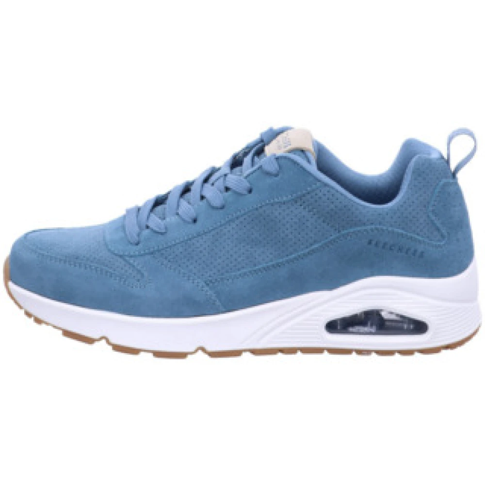 Skechers Casual Veterschoenen in Heren Schoenen Blauw