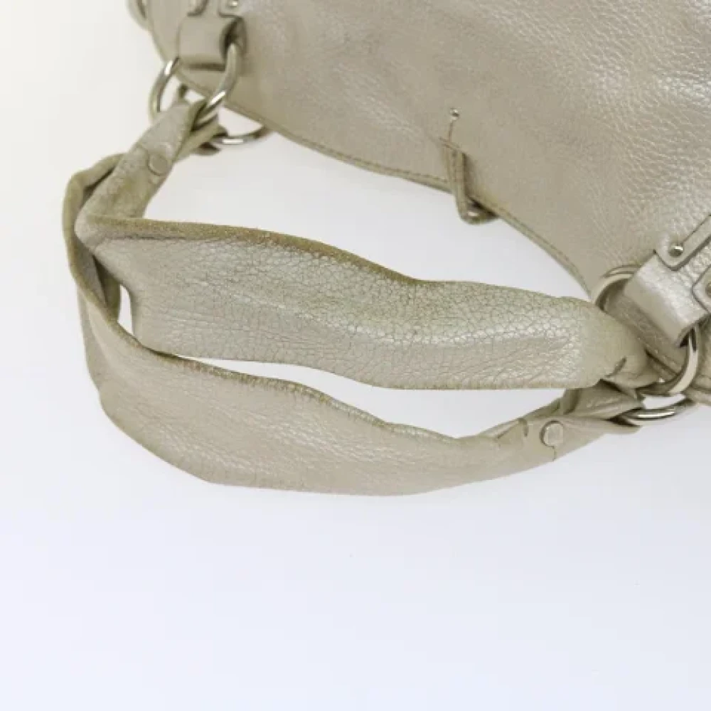 Celine Vintage Pre-owned Leather celine-bags Beige Dames