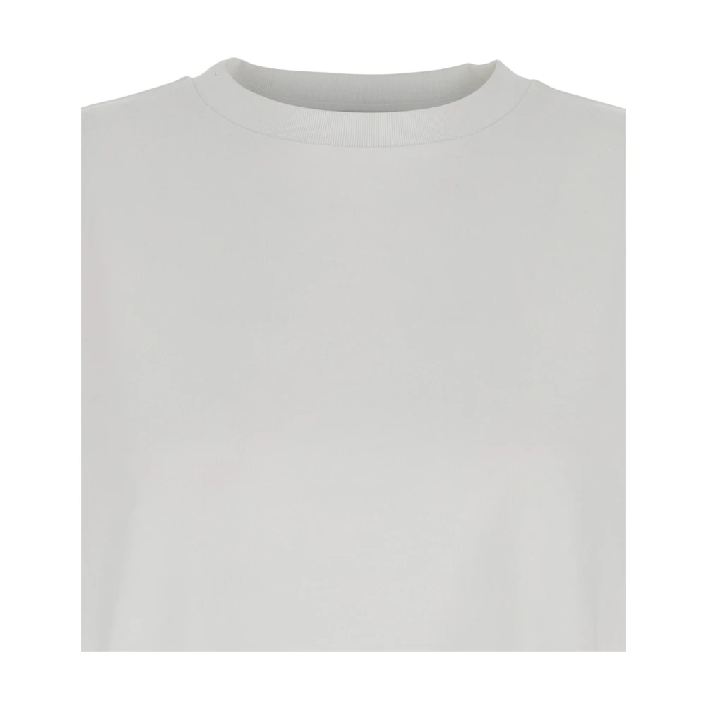 Róhe Witte Crewneck T-shirt en Polo White Dames