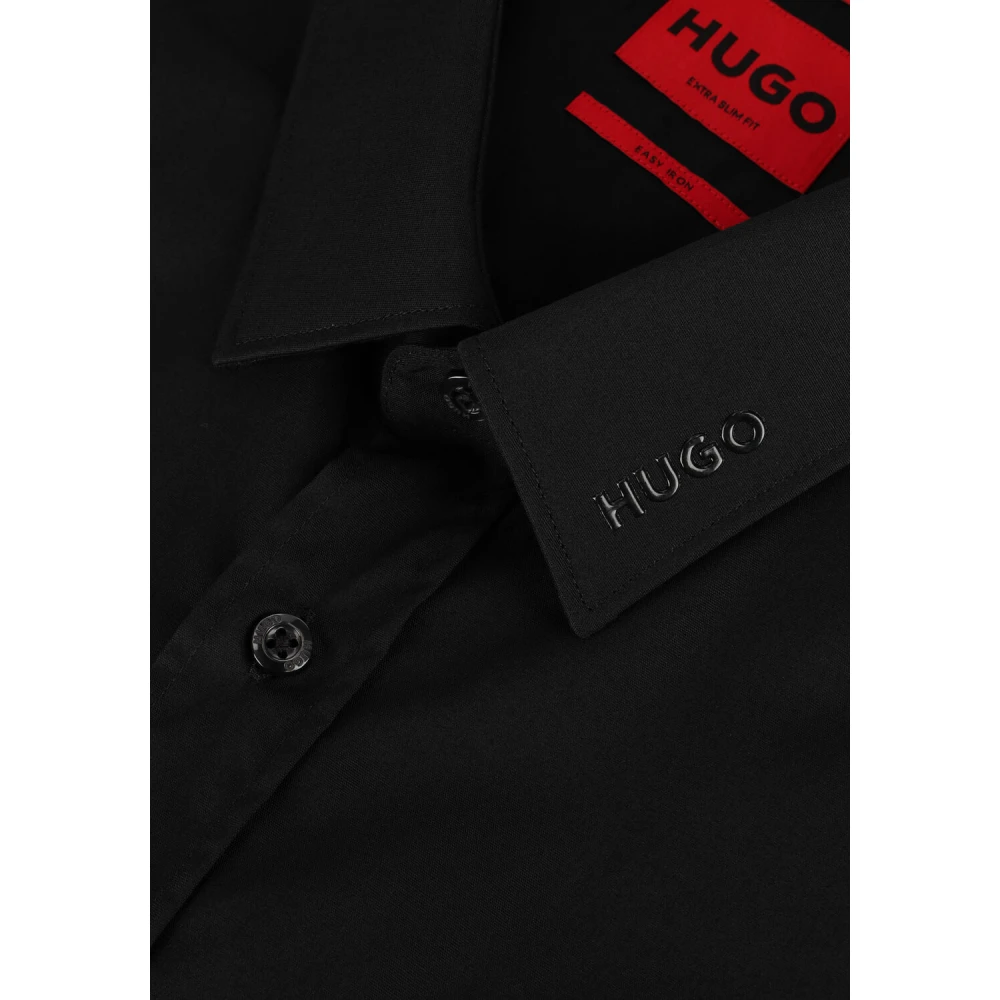 Hugo Boss Klassiek Zwart Overhemd voor Stijlvolle Heren Black Heren