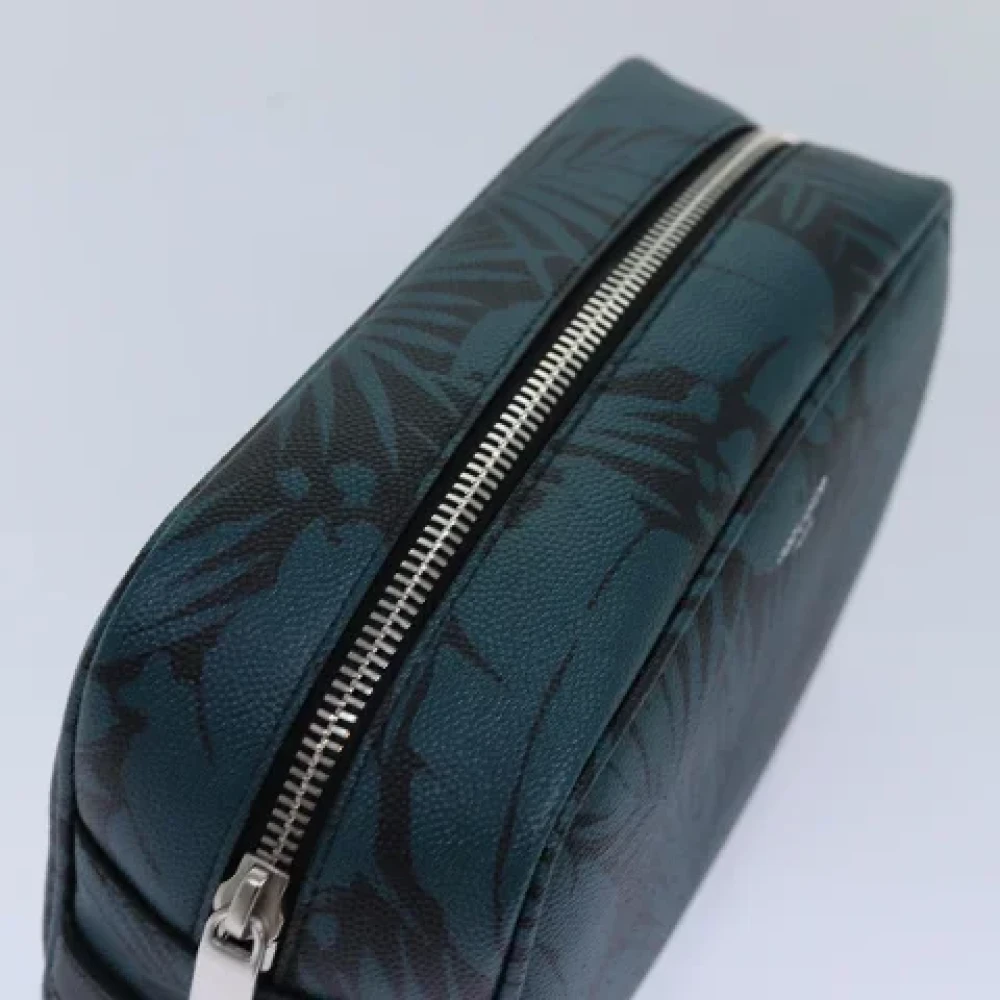 Yves Saint Laurent Vintage Pre-owned Leather pouches Green Dames