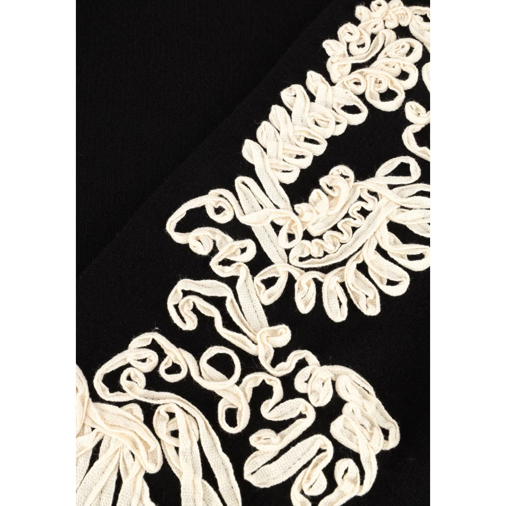 Object Zwarte Gebreide Pullover Sweater Black Dames