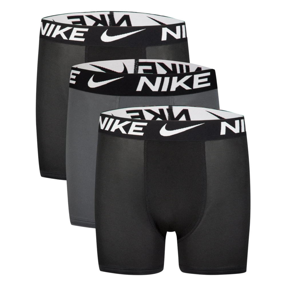 Nike Men's Black Essential Micro 3 Pack Boxer Briefs