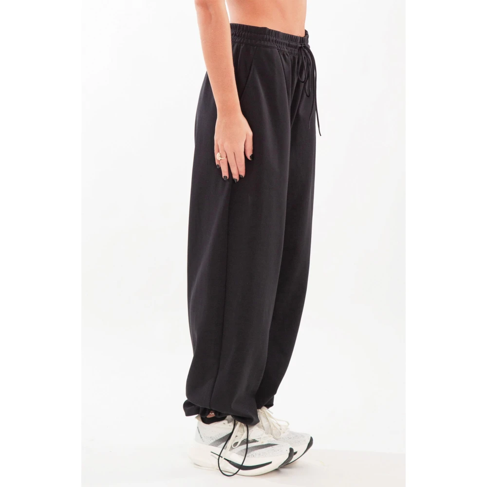 Y-3 Zwarte Trackpants met 3 Strepen Black Dames