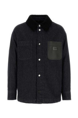 sort-knapjakke-med-faux-shearling-kant
