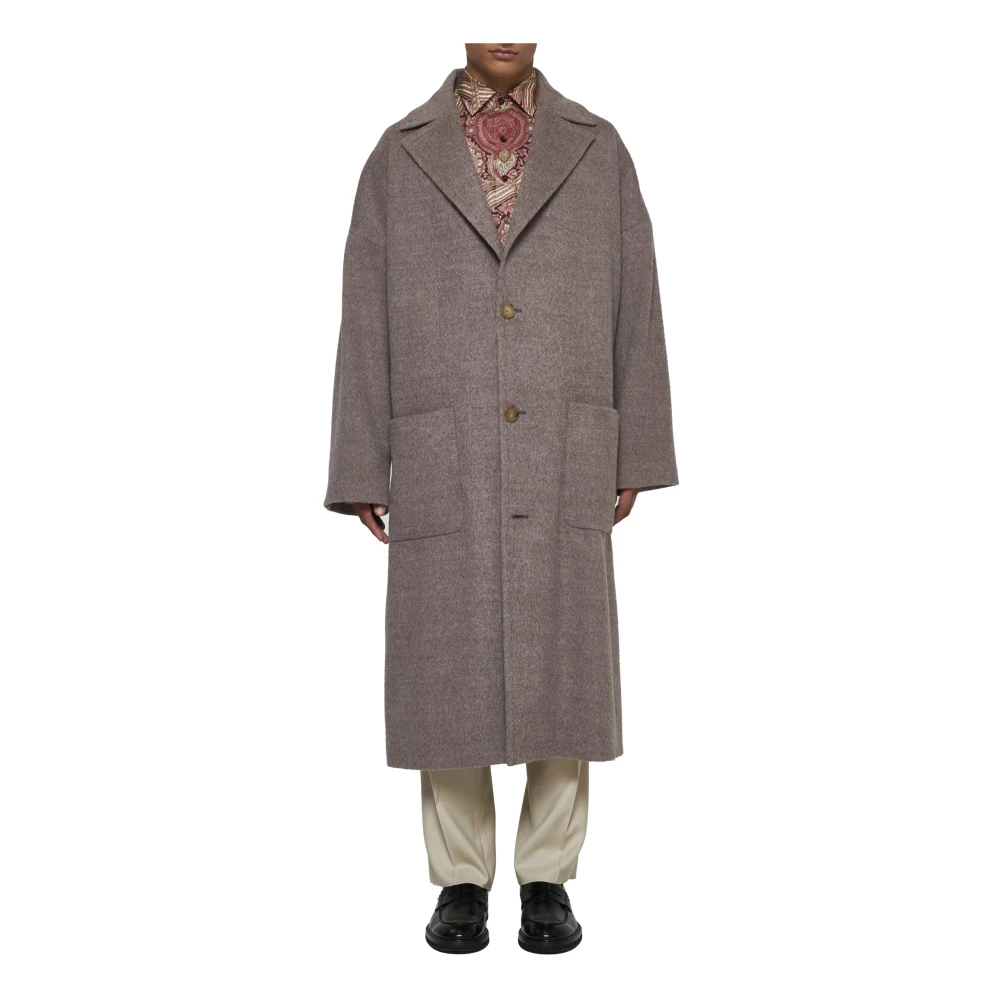 ETRO Dove Grey Stijlvolle Jassen Gray Heren