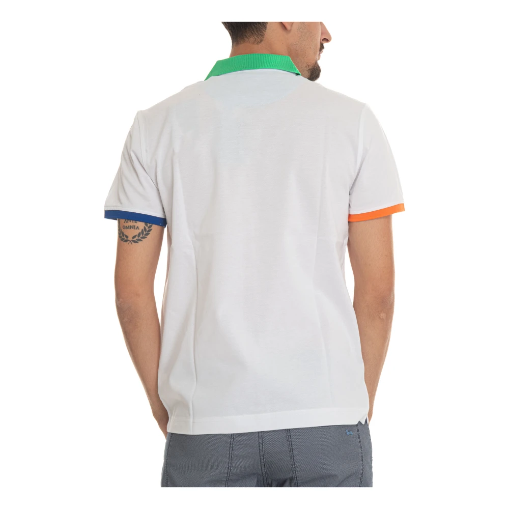Harmont & Blaine Gestructureerd poloshirt met korte mouwen White Heren